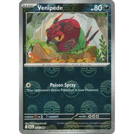 Venipede (Poke Ball Pattern) 54 - SV Black Bolt Holofoil