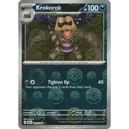 Krokorok (Poke Ball Pattern) 58 - SV Black Bolt Holofoil