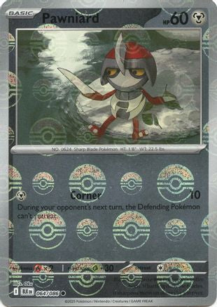 Pawniard (Poke Ball Pattern) 64 - SV Black Bolt Holofoil
