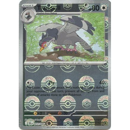 Tranquill (Poke Ball Pattern) 72 - SV Black Bolt Holofoil