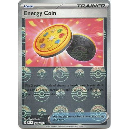 Energy Coin (Poke Ball Pattern) 81 - SV Black Bolt Holofoil