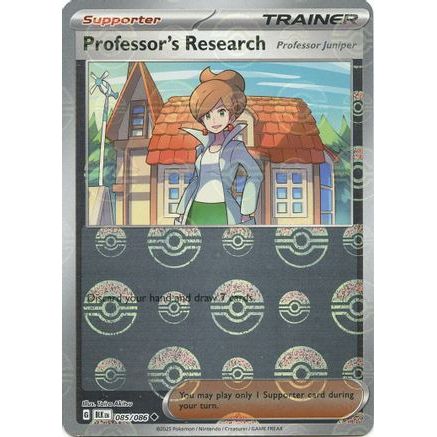 Professor's Research (Poke Ball Pattern) 85 - SV Black Bolt Holofoil