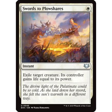 Swords to Plowshares (EOC-045) - Commander: Edge of Eternities