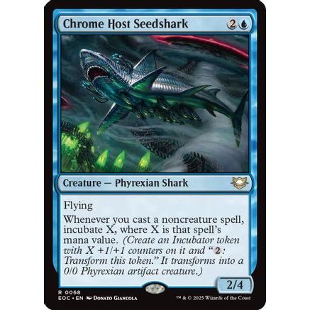 Chrome Host Seedshark (EOC-068) - Commander: Edge of Eternities