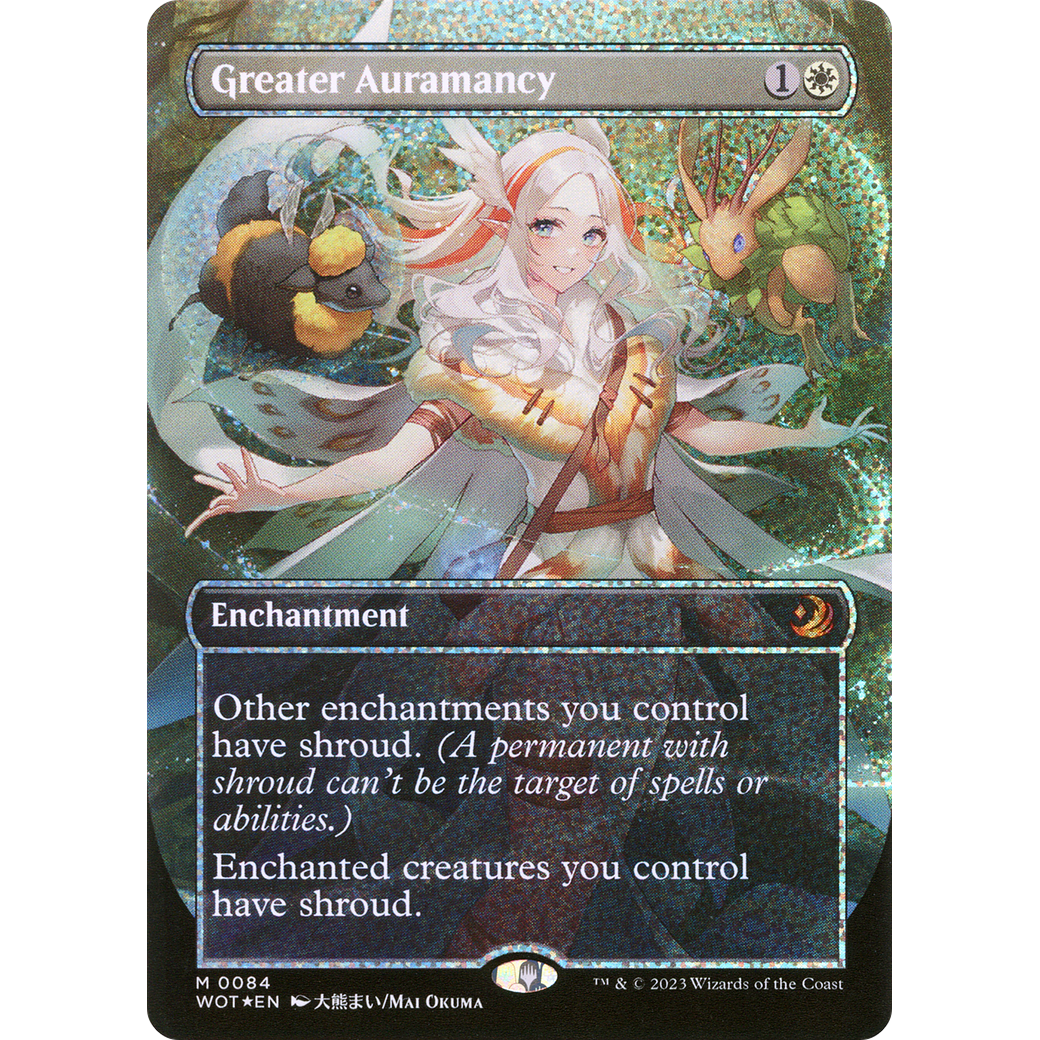 Greater Auramancy (WOT-084) - Wilds of Eldraine: Enchanting Tales (Borderless) Foil