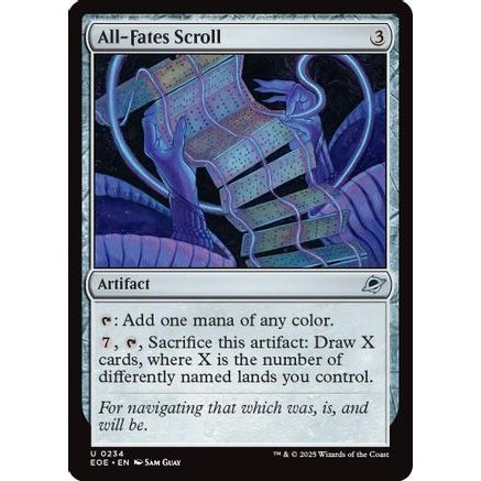 All-Fates Scroll (EOE-234) - Edge of Eternities Foil