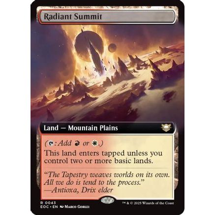 Radiant Summit (Extended Art) (EOC-043) - Commander: Edge of Eternities