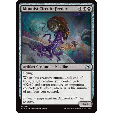 Monoist Circuit-Feeder (EOE-110) - Edge of Eternities Foil