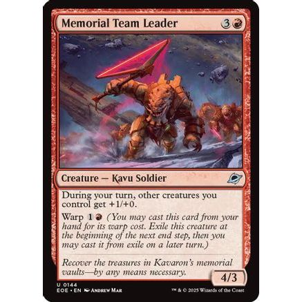 Memorial Team Leader (EOE-144) - Edge of Eternities Foil