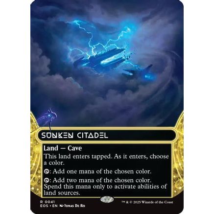 Sunken Citadel (0041) (Borderless) (EOS-041) - Edge of Eternities: Stellar Sights Foil