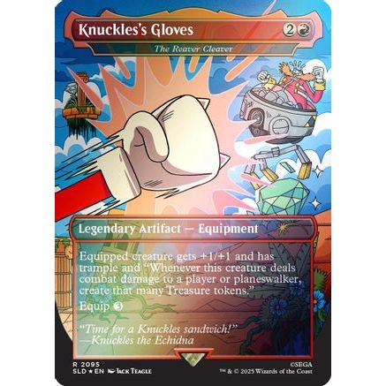 Knuckles's Gloves - The Reaver Cleaver (Rainbow Foil) (SLD-2095) - Secret Lair Drop Series Foil