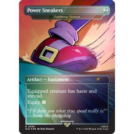 Power Sneakers - Lightning Greaves (Rainbow Foil) (SLD-2099) - Secret Lair Drop Series Foil