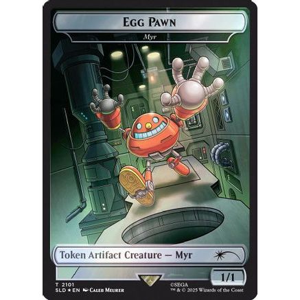 Egg Pawn - Myr Token (Rainbow Foil) (SLD-2101) - Secret Lair Drop Series Foil