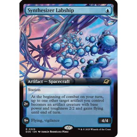Synthesizer Labship (Extended Art) (EOE-329) - Edge of Eternities Foil