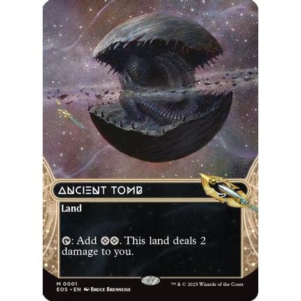 Ancient Tomb (0001) (Borderless) (EOS-001) - Edge of Eternities: Stellar Sights Foil