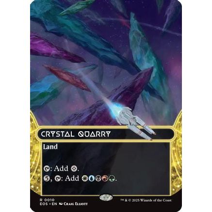 Crystal Quarry (0010) (Borderless) (EOS-010) - Edge of Eternities: Stellar Sights Foil