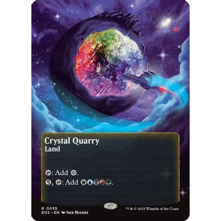 Crystal Quarry (0055) (Borderless) (EOS-055) - Edge of Eternities: Stellar Sights Foil