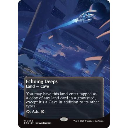 Echoing Deeps (0058) (Borderless) (EOS-058) - Edge of Eternities: Stellar Sights Foil
