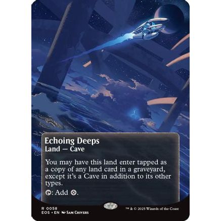 Echoing Deeps (0058) (Borderless) (EOS-058) - Edge of Eternities: Stellar Sights Foil