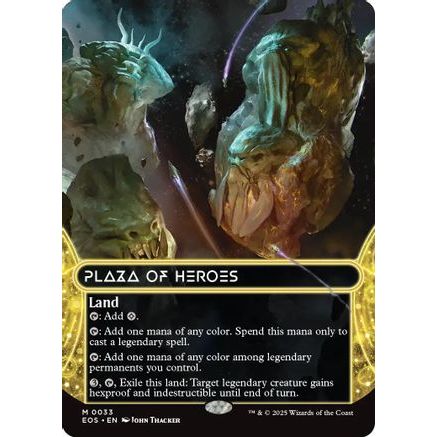 Plaza of Heroes (0033) (Borderless) (EOS-033) - Edge of Eternities: Stellar Sights Foil