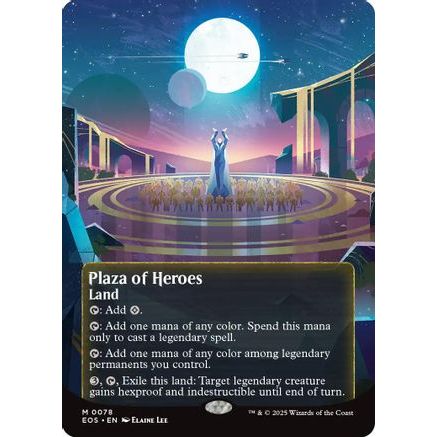 Plaza of Heroes (0078) (Borderless) (EOS-078) - Edge of Eternities: Stellar Sights