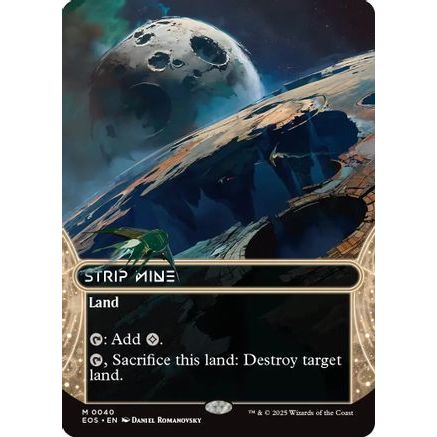 Strip Mine (0040) (Borderless) (EOS-040) - Edge of Eternities: Stellar Sights Foil