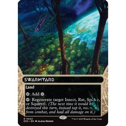 Swarmyard (0042) (Borderless) (EOS-042) - Edge of Eternities: Stellar Sights Foil