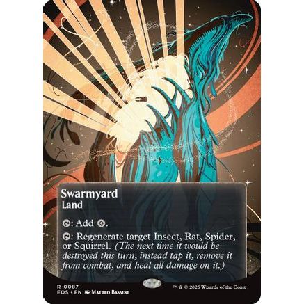 Swarmyard (0087) (Borderless) (EOS-087) - Edge of Eternities: Stellar Sights Foil