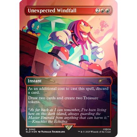 Unexpected Windfall (2092) (Rainbow Foil) (SLD-2092) - Secret Lair Drop Series Foil