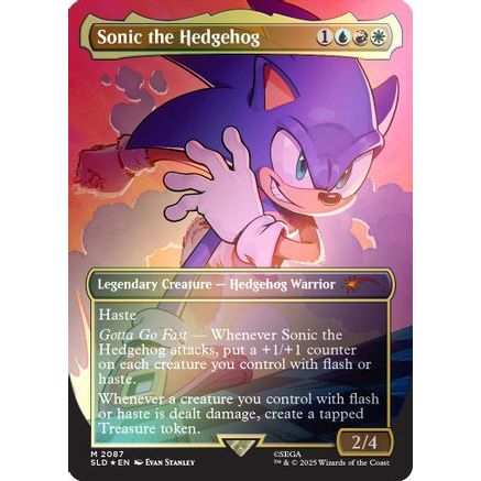 Sonic the Hedgehog (Rainbow Foil) (SLD-2087) - Secret Lair Drop Series Foil