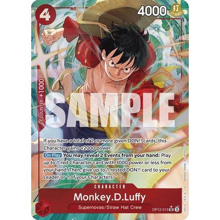 Monkey.D.Luffy (Alternate Art) (OP12-015) - Legacy of the Master Foil