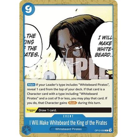 I Will Make Whitebeard the King of the Pirates (OP12-058) - Legacy of the Master