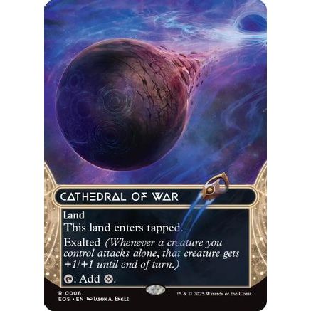 Cathedral of War (0006) (Borderless) (EOS-006) - Edge of Eternities: Stellar Sights Foil