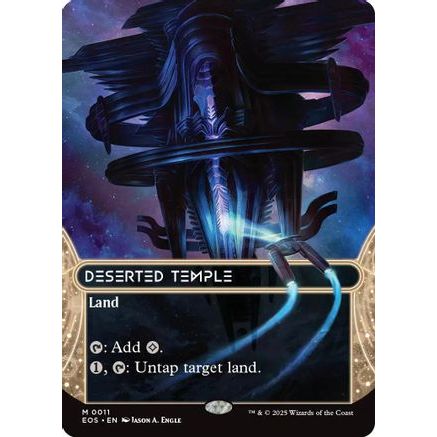 Deserted Temple (0011) (Borderless) (EOS-011) - Edge of Eternities: Stellar Sights Foil