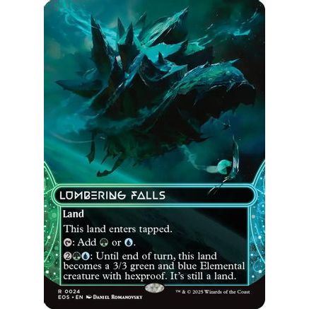 Lumbering Falls (0024) (Borderless) (EOS-024) - Edge of Eternities: Stellar Sights Foil