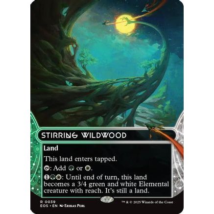 Stirring Wildwood (0039) (Borderless) (EOS-039) - Edge of Eternities: Stellar Sights Foil