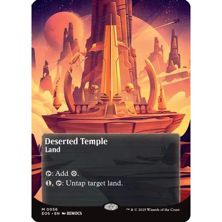 Deserted Temple (0056) (Borderless) (EOS-056) - Edge of Eternities: Stellar Sights Foil
