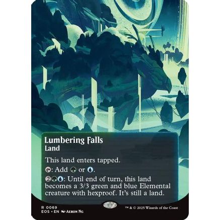Lumbering Falls (0069) (Borderless) (EOS-069) - Edge of Eternities: Stellar Sights Foil