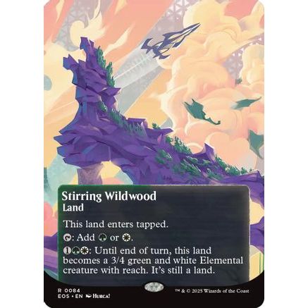 Stirring Wildwood (0084) (Borderless) (EOS-084) - Edge of Eternities: Stellar Sights