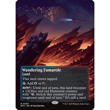 Wandering Fumarole (0090) (Borderless) (EOS-090) - Edge of Eternities: Stellar Sights