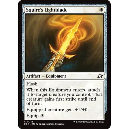 Squire's Lightblade (EOE-036) - Edge of Eternities Foil