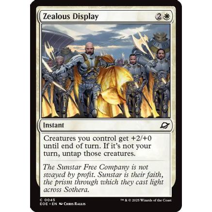 Zealous Display (EOE-045) - Edge of Eternities
