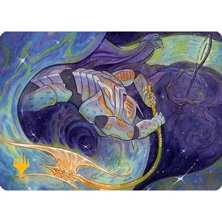 Seam Rip Art Card (Gold-Stamped Planeswalker Symbol) (AAEOE-006) - Art Series: Edge of Eternities