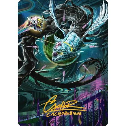 Quantum Riddler Art Card (Gold-Stamped Signature) (AAEOE-039) - Art Series: Edge of Eternities