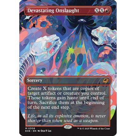 Devastating Onslaught (Borderless) (EOE-308) - Edge of Eternities
