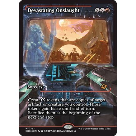 Devastating Onslaught (0361) (Showcase) (EOE-361) - Edge of Eternities Foil