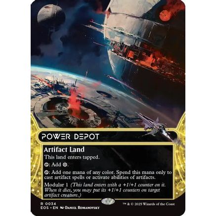 Power Depot (0034) (Borderless) (EOS-034) - Edge of Eternities: Stellar Sights Foil