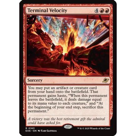 Terminal Velocity (EOE-163) - Edge of Eternities Foil