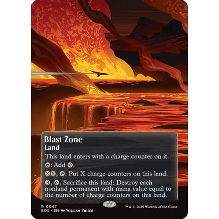 Blast Zone (0047) (Borderless) (EOS-047) - Edge of Eternities: Stellar Sights