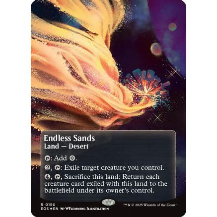 Endless Sands (0150) (Borderless) (Galaxy Foil) (EOS-150) - Edge of Eternities: Stellar Sights Foil